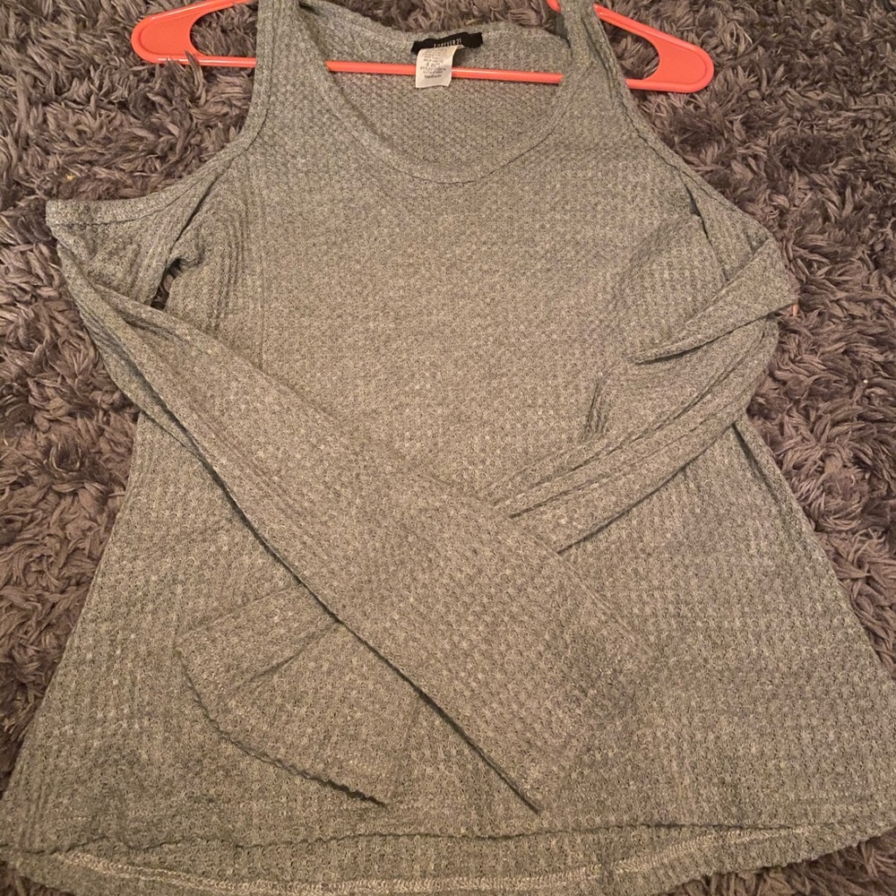 Cold shoulder forever 21 knit sweater